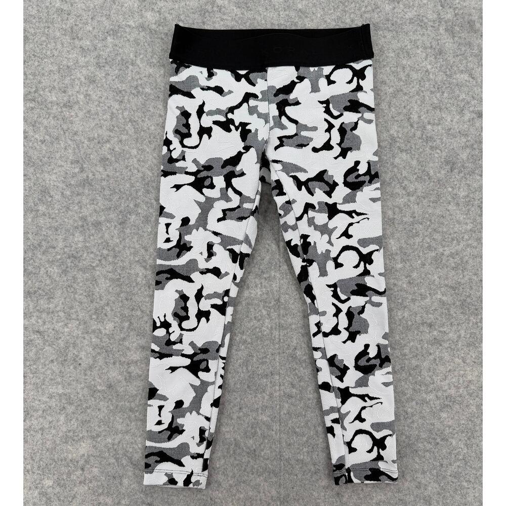 Koral White Camo Knockout Crop Legging Size SMALL